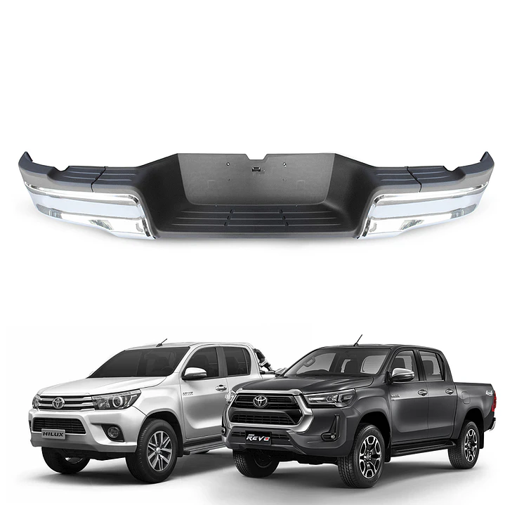 Parachoque Delantero Hilux Revo 2016+ | Metálico Cromado 1