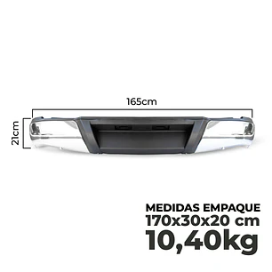 Parachoque Metálico Cromado para Nissan NP300 2016-2021 – Alta Resistencia y Calidad Garantizada