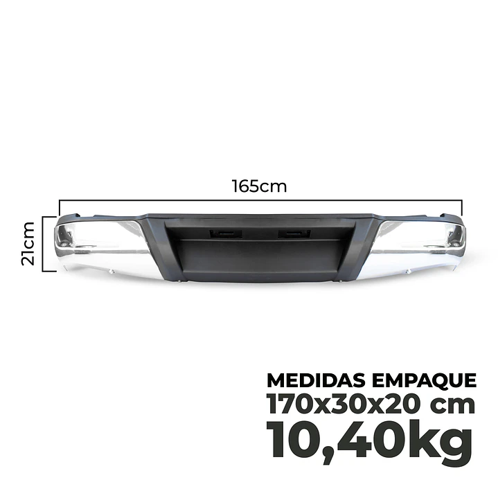Parachoque Metálico Cromado para Nissan NP300 2016-2021 – Alta Resistencia y Calidad Garantizada 2