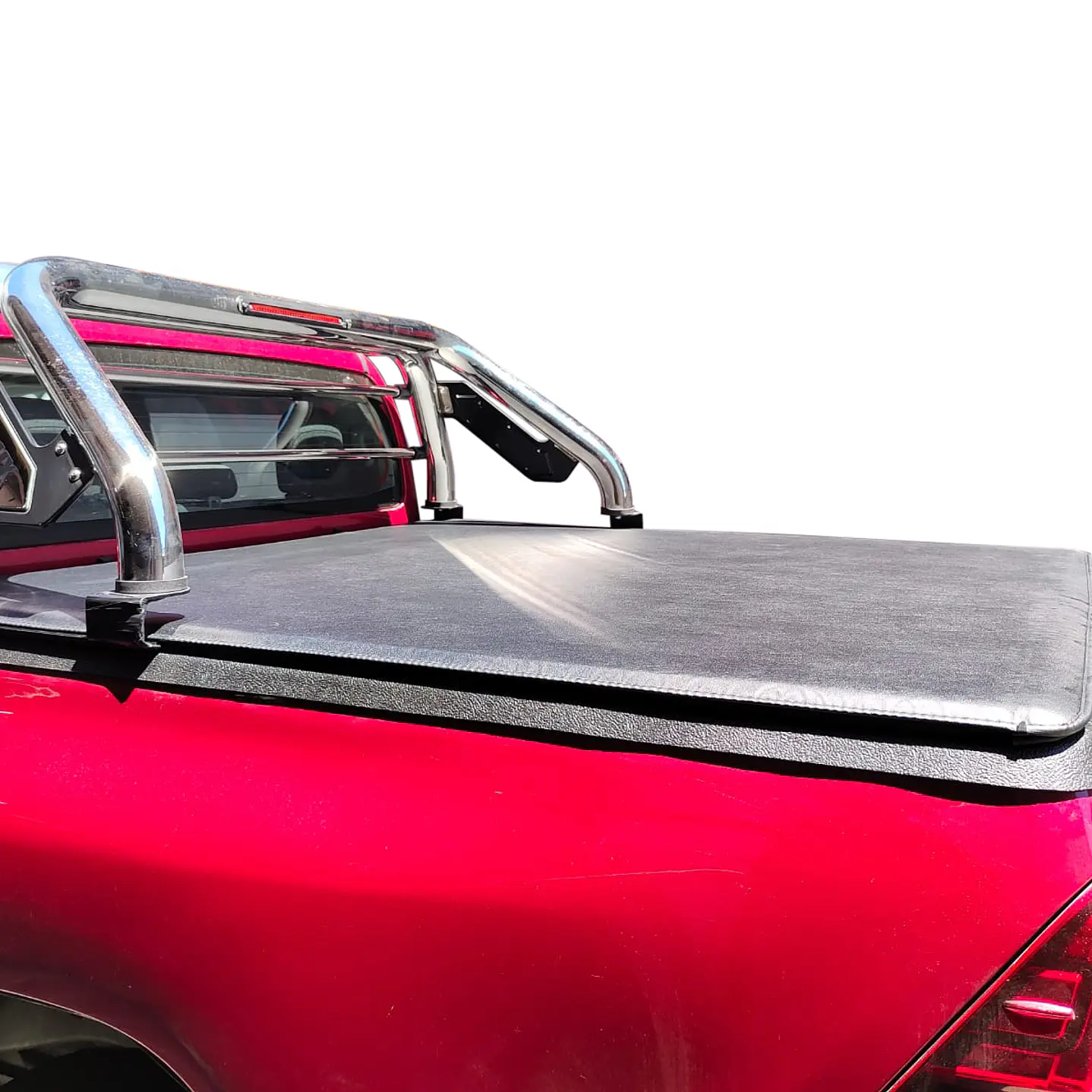 Lona Marítima Tapacarga Toyota Hilux Revo 2016–2024 | Marco y Barras de Aluminio | Kit de Instalación | Kangaroo Chile 8