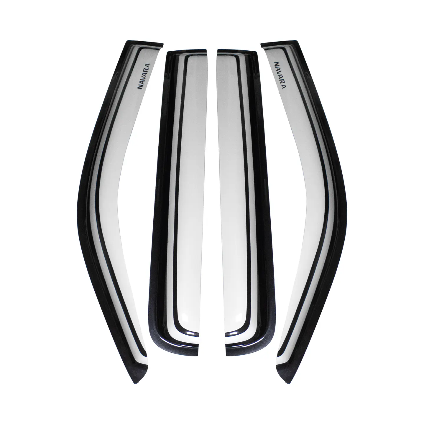 Set de Aletas Bota Agua Bicolor Nissan Navara 2006-2015 con logos | Kangaroo Chile 3