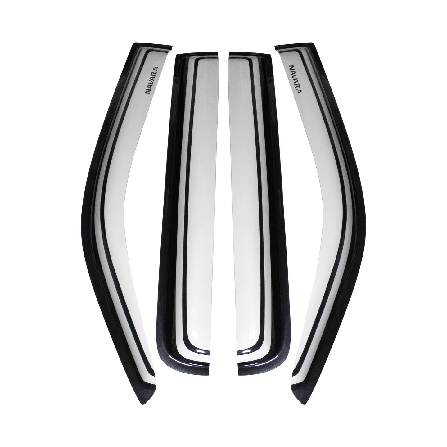 Set de Aletas Bota Agua Bicolor Nissan Navara 2006-2015 con logos | Kangaroo Chile 3