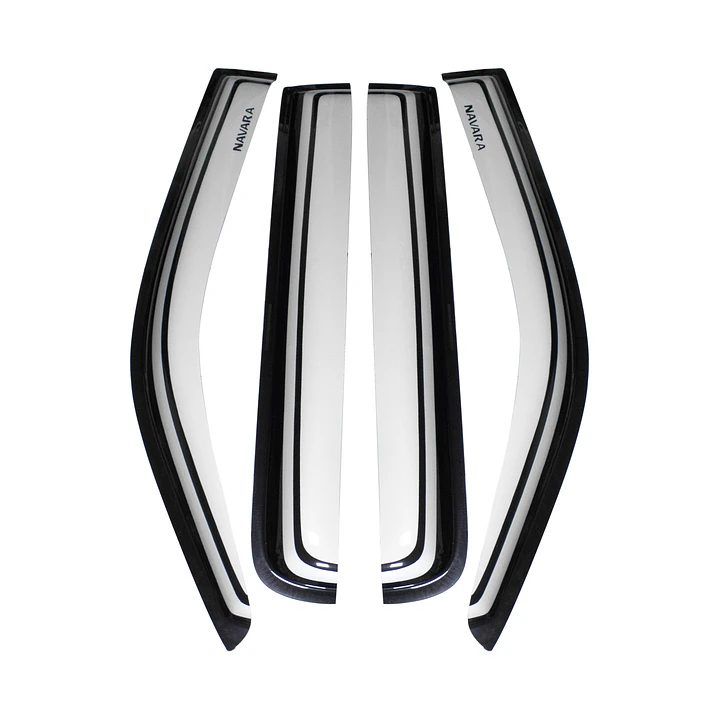 Set de Aletas Bota Agua Bicolor Nissan Navara 2006-2015 con logos | Kangaroo Chile 3