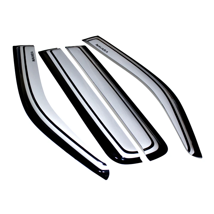 Set de Aletas Bota Agua Bicolor Nissan Navara 2006-2015 con logos | Kangaroo Chile 2