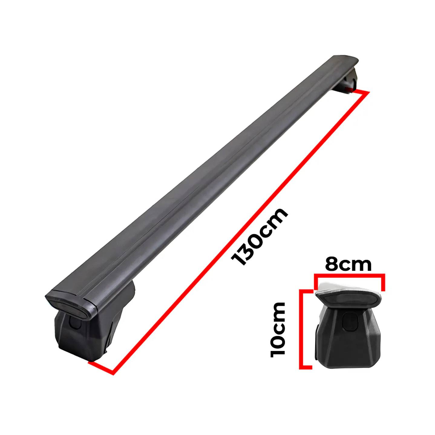 Barra de Techo Transversal de Fierro para Carga Pesada Arazadera Alta – Soporta Hasta 80 kg por Barra- 2