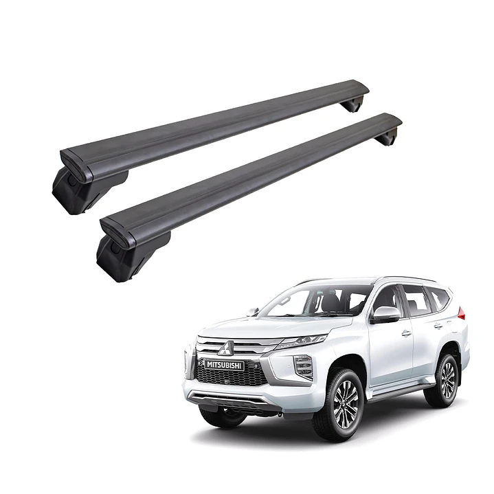 Barra de Techo Transversal Carga Pesada Abrazadera Alta – Mitsubishi Montero Sport 2019-2023 -  Soporta Hasta 80 kg por Barra 1