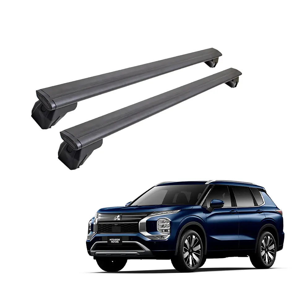Barra de Techo Transversal Carga Pesada Abrazadera Alta – Mitsubishi Outlander 2018-2022 -  Soporta Hasta 80 kg por Barra 1