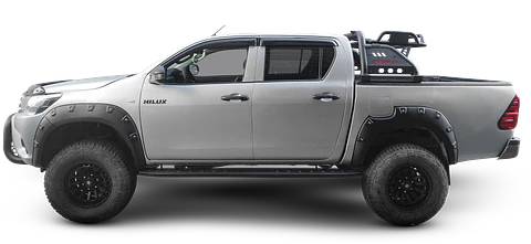 Juego de Pisaderas Toyota Hilux 2016-2024 Shark Heavy Duty | Fierro Negro Resistente