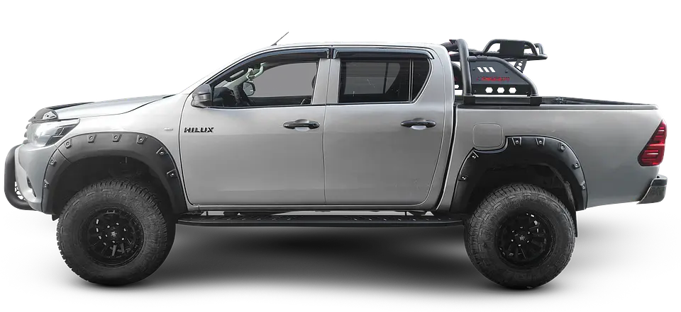 Juego de Pisaderas Toyota Hilux 2016-2024 Shark Heavy Duty | Fierro Negro Resistente 2