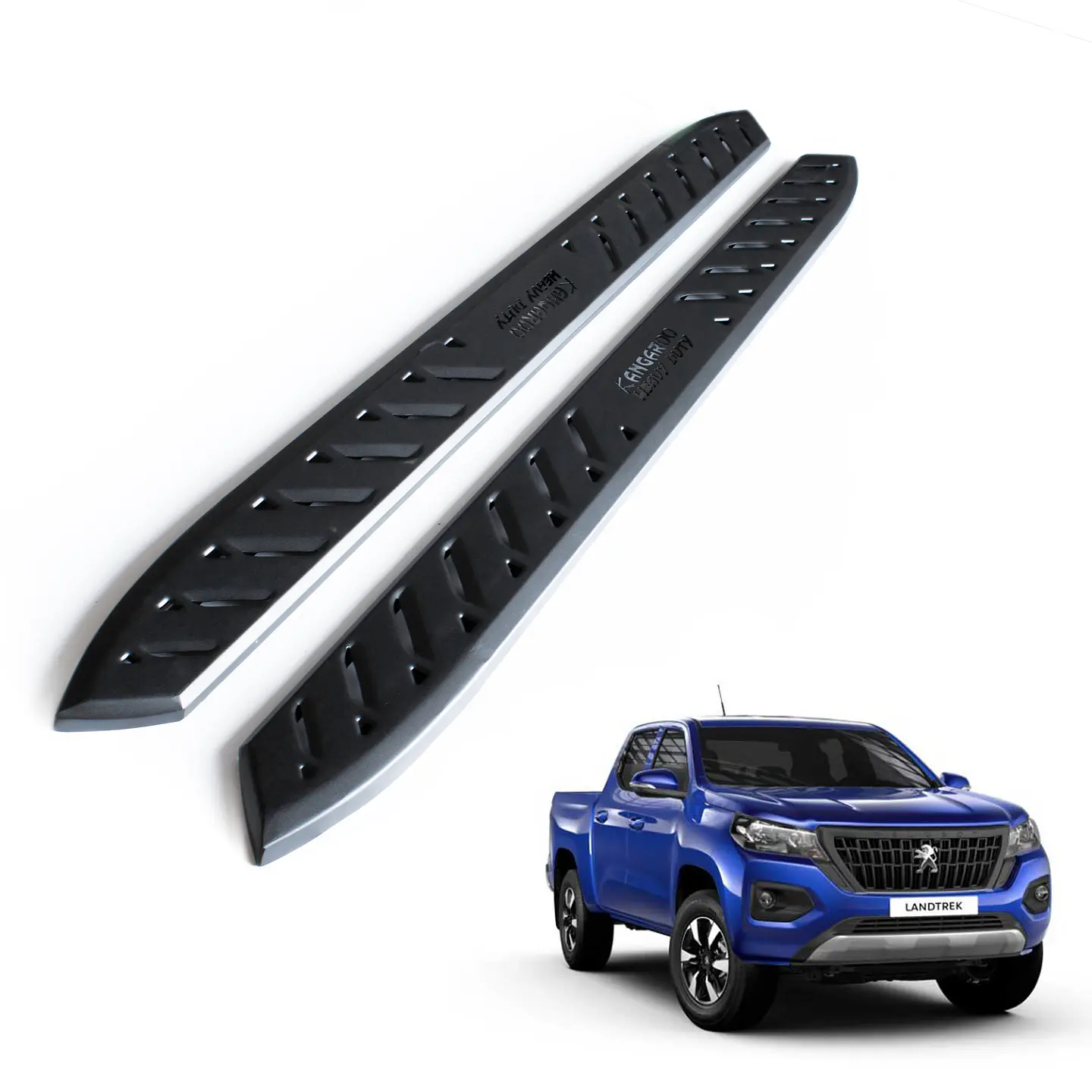 Juego de Pisaderas Peugeot Landtrek Shark Heavy Duty | Fierro Negro Resistente 1