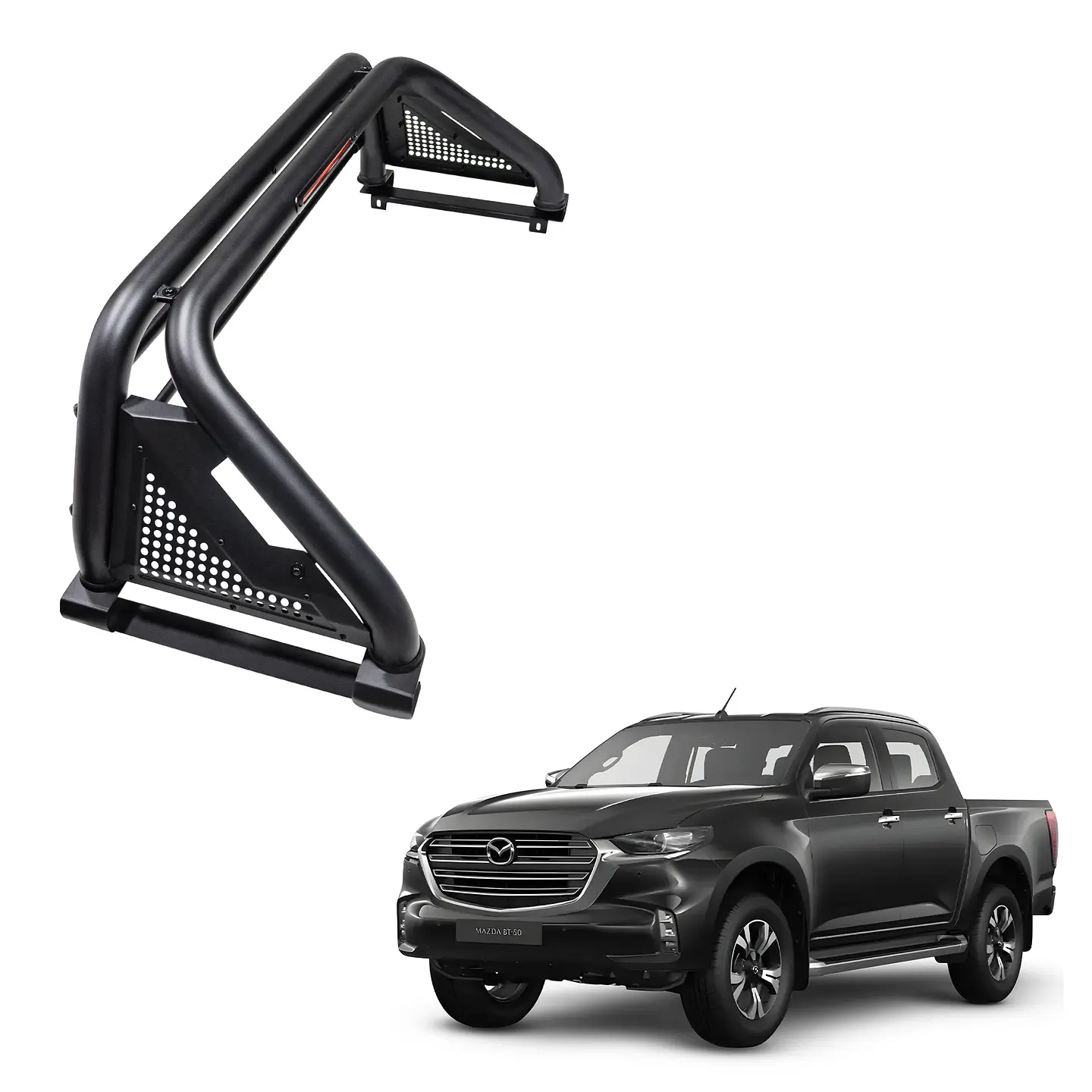 Barra Antivuelco Texturizada Sport Mazda BT50 2022+ – Seguridad y Protección Garantizada 1
