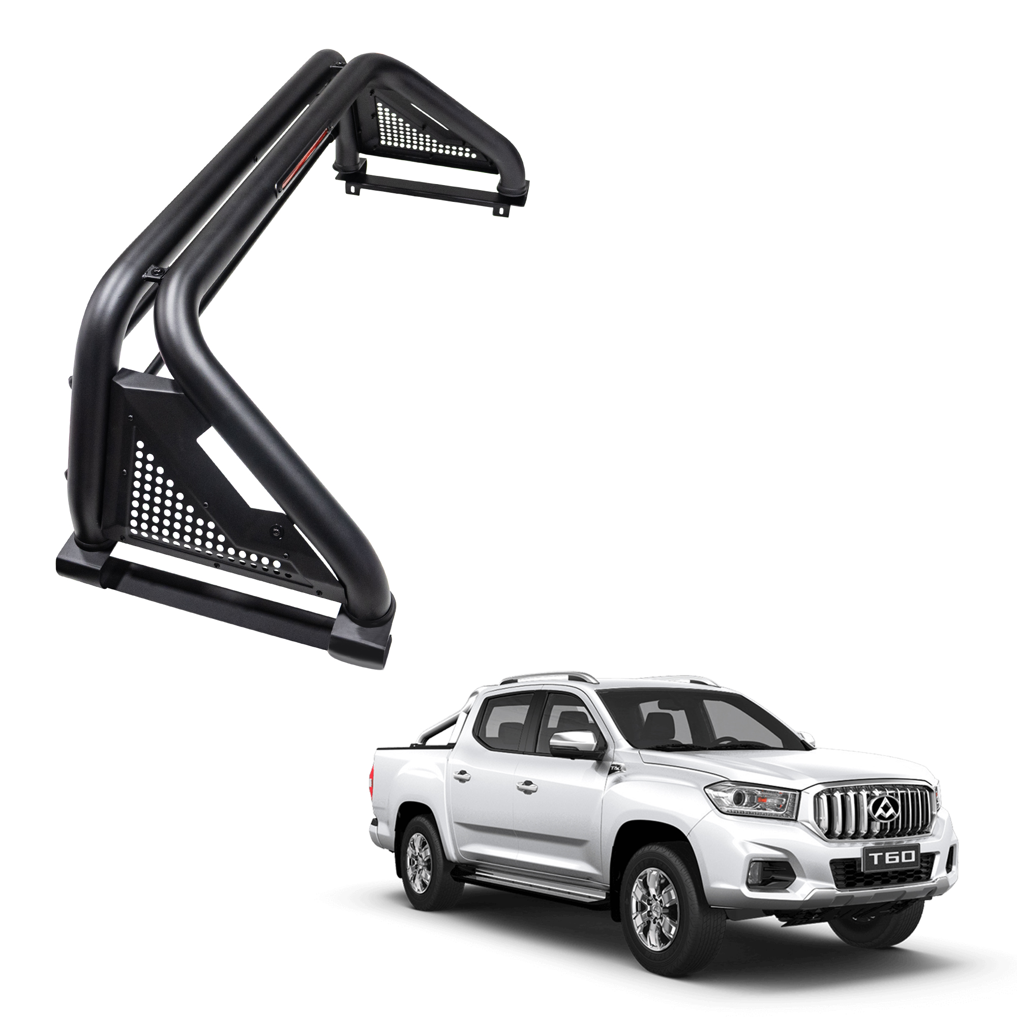 Barra Antivuelco Negro Matte 4x4 Maxus T60