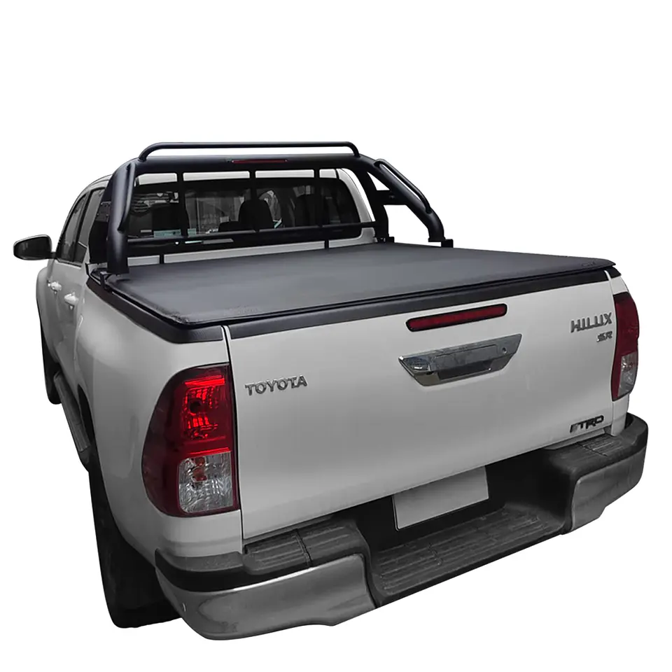 Lona Marítima Tapacarga Toyota Hilux Revo 2016–2026 | Marco y Barras de Aluminio | Kit de Instalación | Kangaroo Chile 5