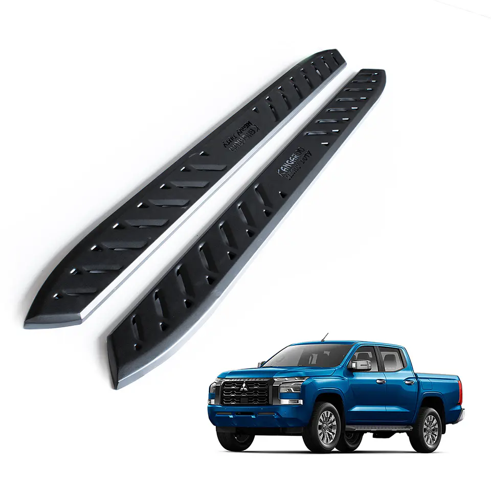 Juego de Pisaderas Mitsubishi L200 2025+ Shark Heavy Duty | Fierro Negro Resistente 1
