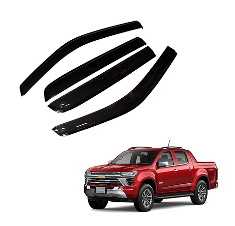 Aletas Bota Agua Chevrolet Colorado 2020+ ABS Negro – Instalación fácil con cinta 3M