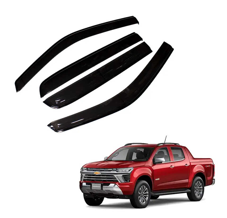 Aletas Bota Agua Chevrolet Colorado 2020+ ABS Negro – Instalación fácil con cinta 3M 1