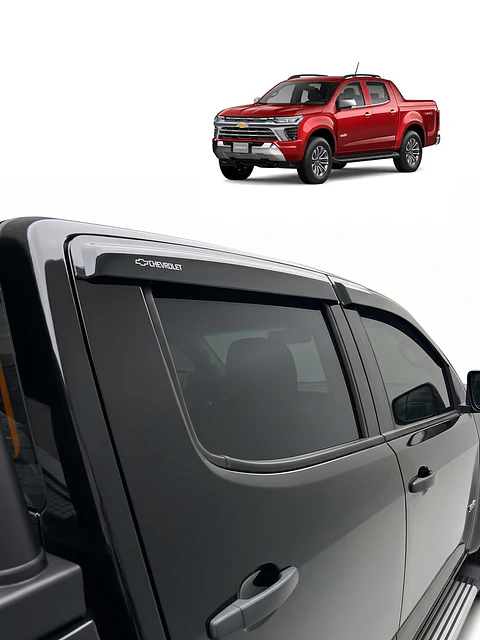 Aletas Bota Agua Chevrolet Colorado 2020 - 2026 ABS Negro – Instalación fácil con cinta 3M