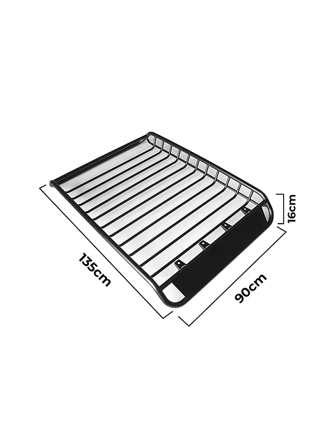 Parrilla de Techo SAFARI Universal 135x90x16cm | Fierro Antióxido | Soporta 100 kg
