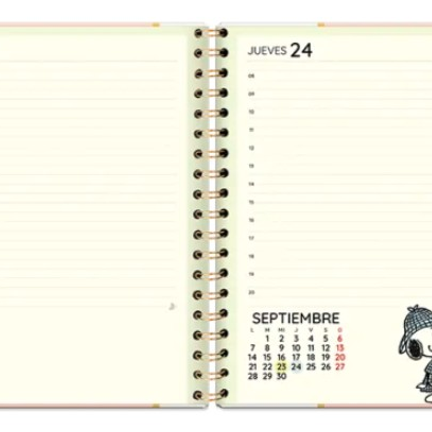 Agenda Snoopy Espiral 2026 3