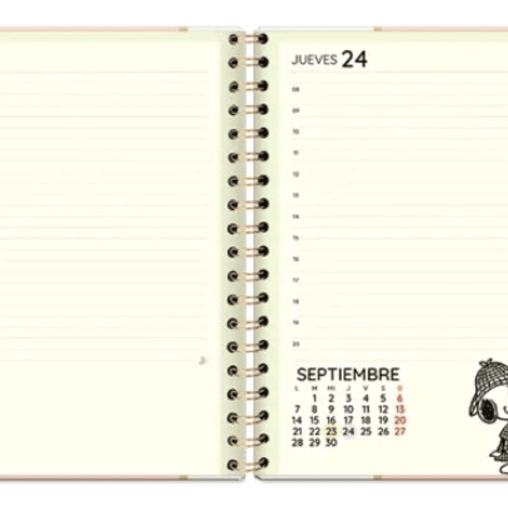 Agenda Snoopy Espiral 2026 3