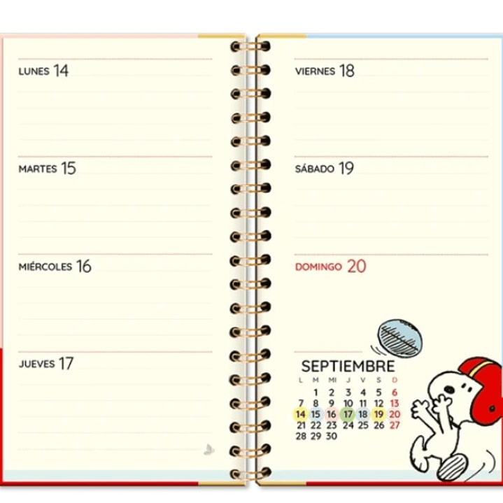 Agenda Snoopy tipo Chequera 2