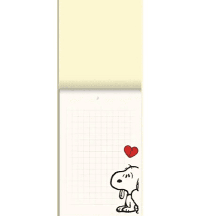 Block de notas Snoopy con cierre magnetico 2
