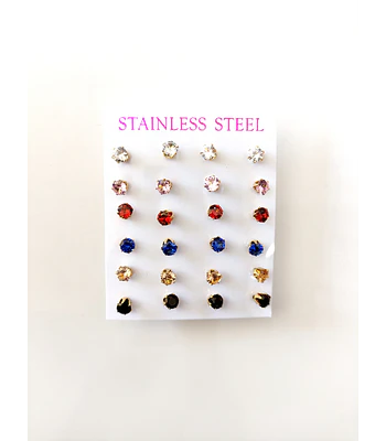 Pack de 12 aros crystal color medio