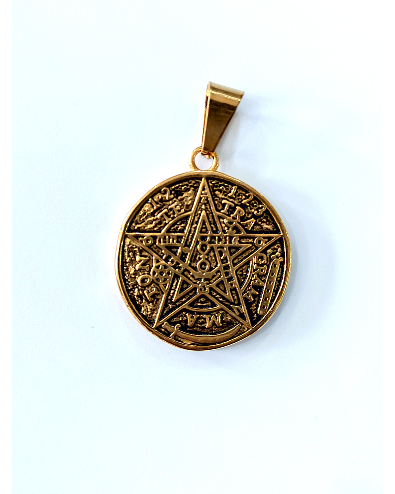 Colgante de tetragramaton dorado
