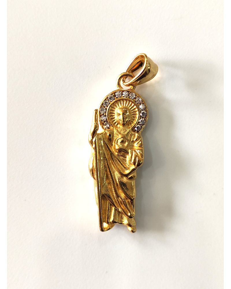 Colgante dorado de Cristo