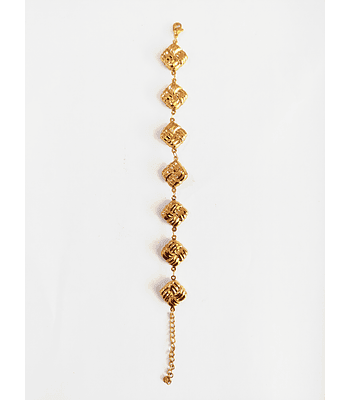 Pulsera de acero dorada