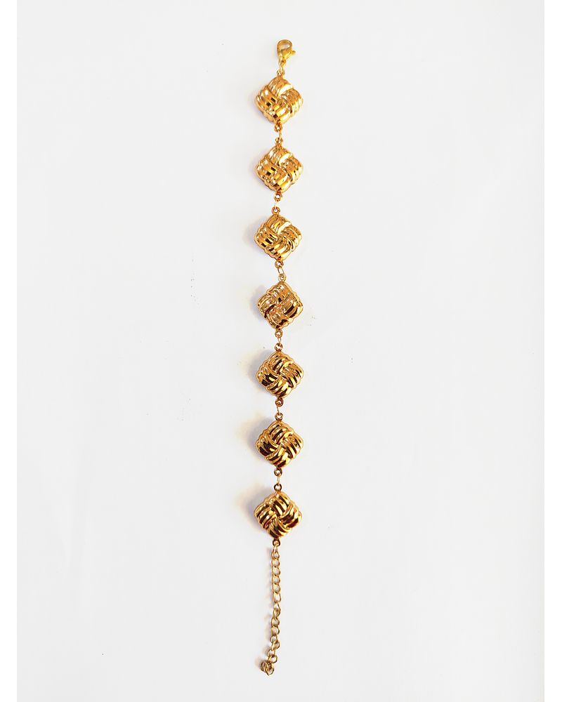 Pulsera de acero dorada