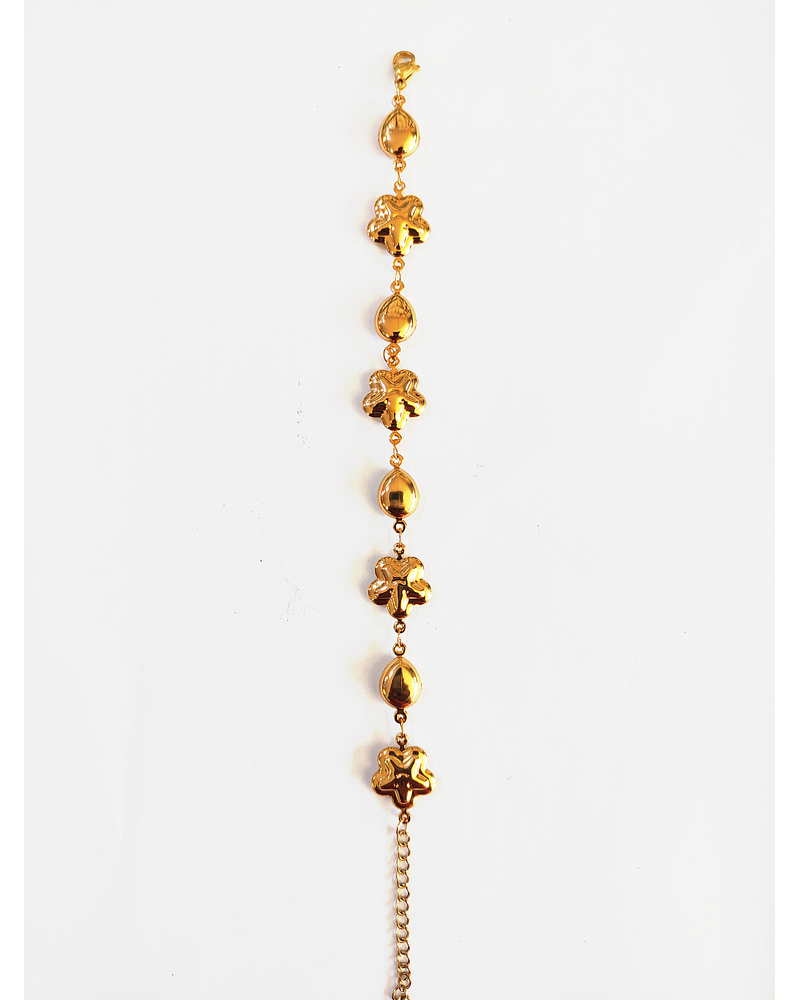 Pulsera de acero dorada