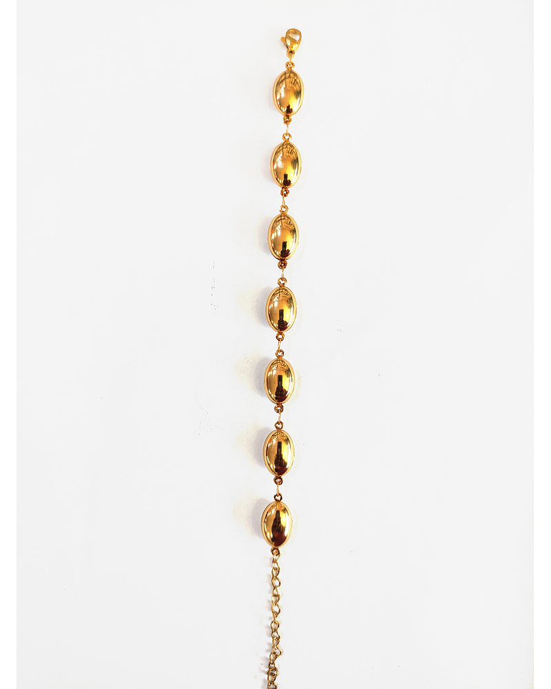 Pulsera de acero dorada