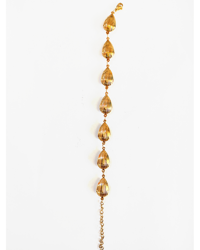 Pulsera de acero dorada