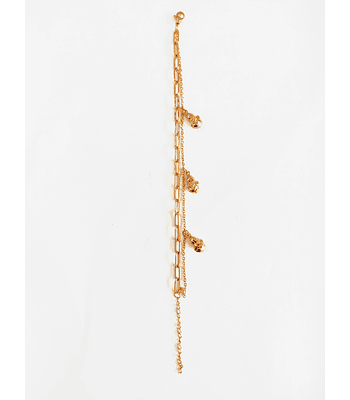 Pulsera de acero dorada