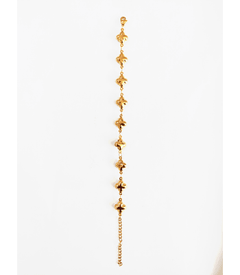 Pulsera de acero dorada