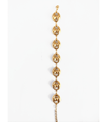 Pulsera de acero dorada
