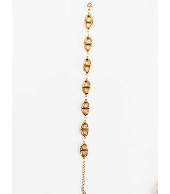 Pulsera de acero dorada