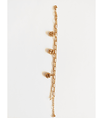 Pulsera doble de tréboles 