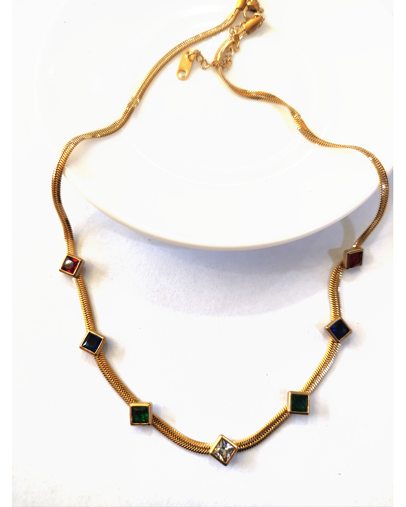 Collar estilo cinta Dorado 