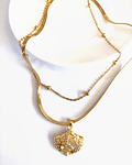 Collar doble cadena de concha marina