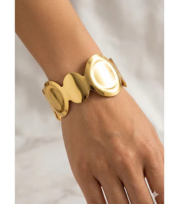 Brazalete ancho en acero 