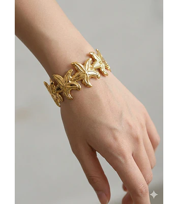 Brazalete ancho en acero 