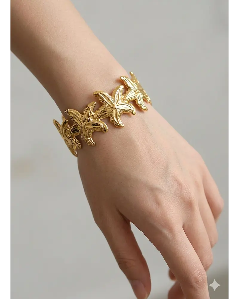 Brazalete ancho en acero 