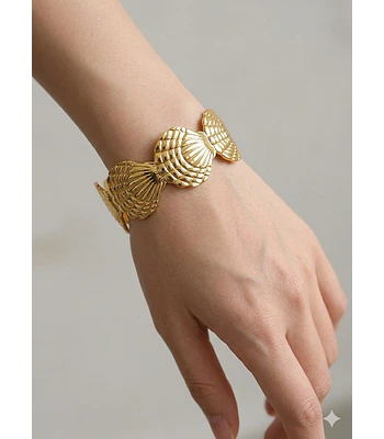 Brazalete ancho en acero 