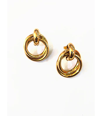 Aros de acero dorado  