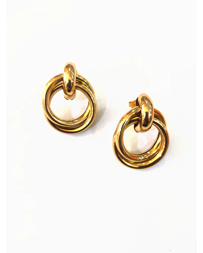 Aros de acero dorado  