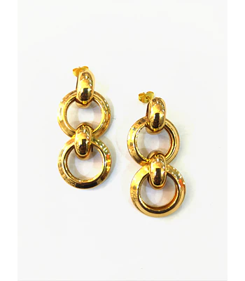 Aros de acero dorado  