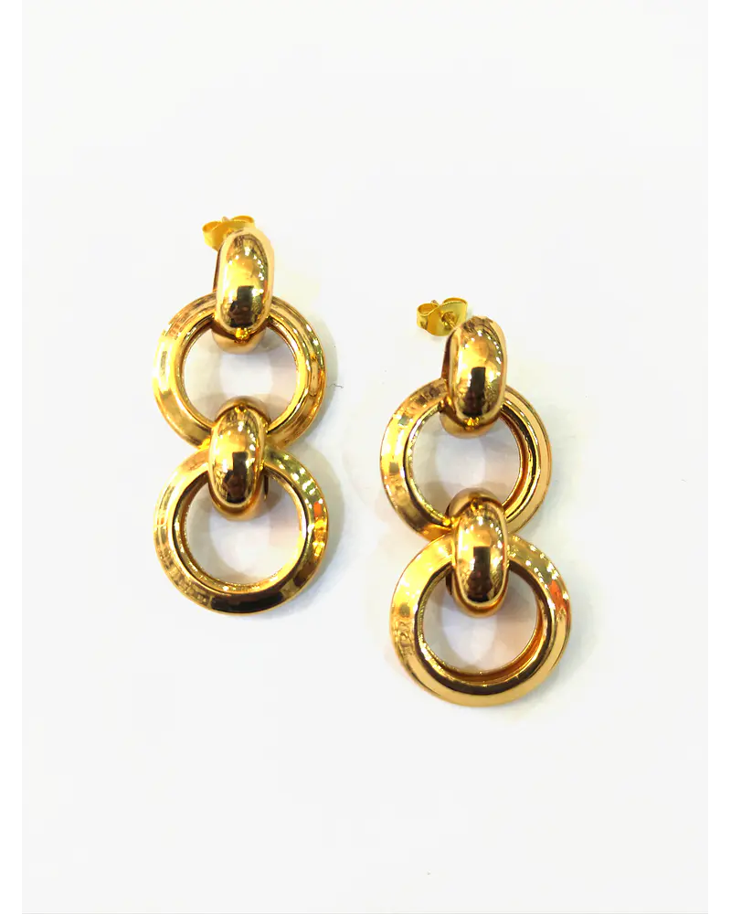 Aros de acero dorado  