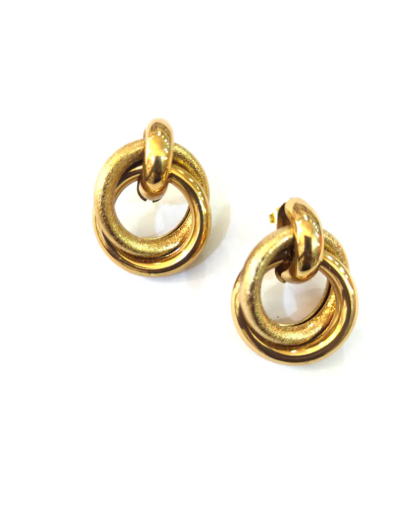 Aros de acero dorado  